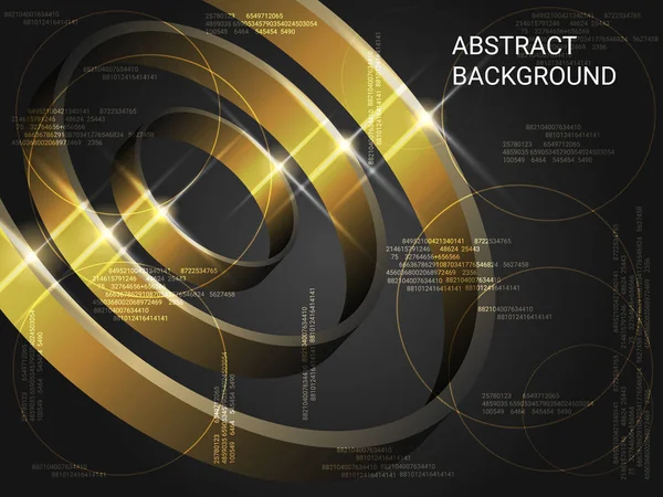 Cercles volume scintillement sur fond. — Image vectorielle