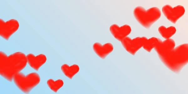 Coeurs de confettis pour la Saint Valentin — Image vectorielle