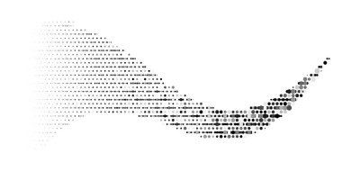 Soyut yarım ton noktaları.