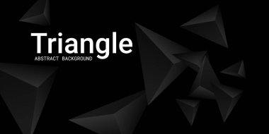 Üçgen arka plan. 3D üçgenlerin soyut bileşimi.