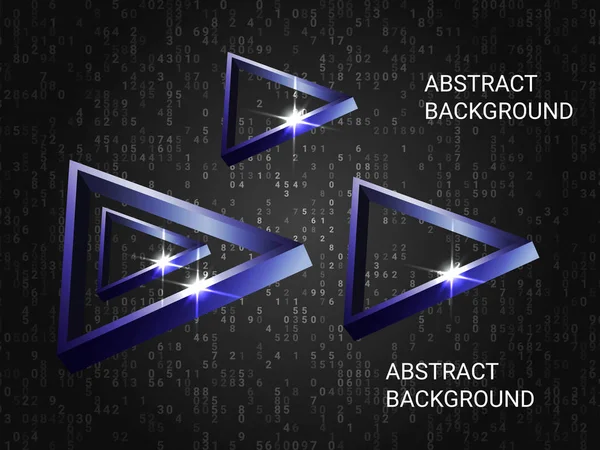 Arka planda üçgen hacmi parıltısı.