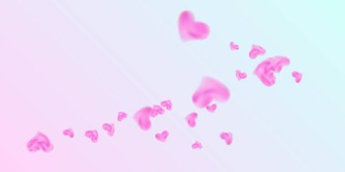 Sevgililer Günü için konfeti kalpleri.