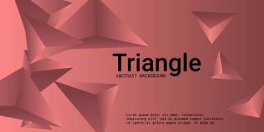 Üçgen arka plan. 3D üçgenlerin soyut bileşimi.