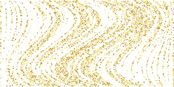 Confettis aux paillettes dorées — Image vectorielle
