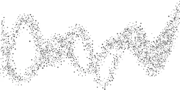 Silverglitter konfetti — Stock vektor