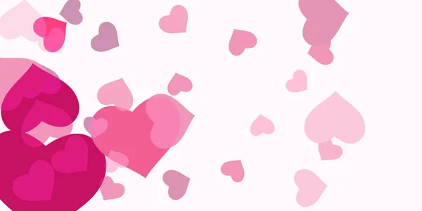 Κομφετί καρδιά ροζ — Διανυσματικό Αρχείο