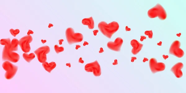 Serca konfetti na Walentynki — Wektor stockowy