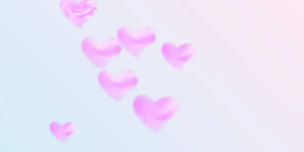 Hjärtan av konfetti för alla hjärtans dag — Stock vektor