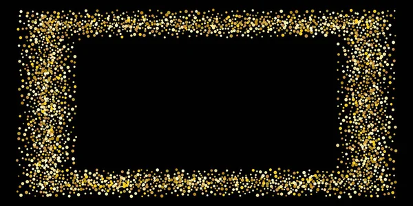 Golden glitter confetti — Stock Vector