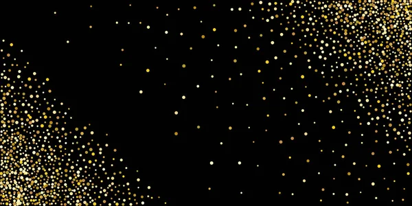 Gouden glitter confetti — Stockvector