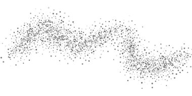Beyaz arka planda gümüş simli konfeti. Parlak parçacıkların yansıması. Dekoratif unsur. Tasarımınız, kartlarınız, davetiyeleriniz, hediyeleriniz, VIP 'niz için lüks bir arkaplan.