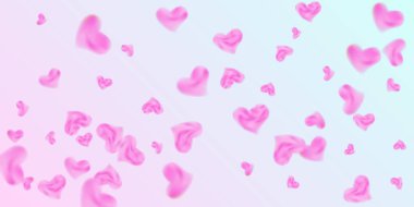 Sevgililer Günü için konfeti kalpleri.