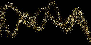 Altın parıltılı konfeti