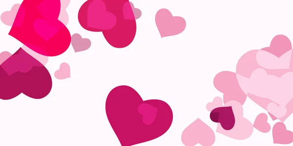 Różowe serce konfetti — Wektor stockowy