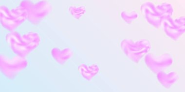 Sevgililer Günü için konfeti kalpleri.