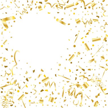 Altın konfeti. Altın doku glitter.