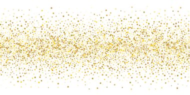 Altın parıltılı konfeti