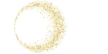 Altın parıltılı konfeti