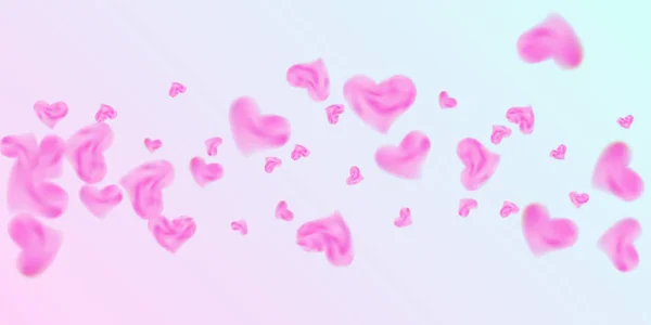 Sevgililer Günü için konfeti kalpleri. — Stok Vektör