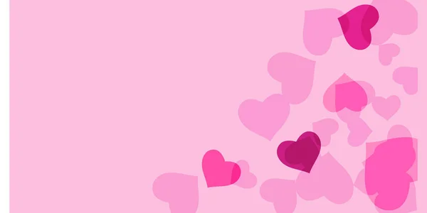 Confeti corazón rosa — Archivo Imágenes Vectoriales