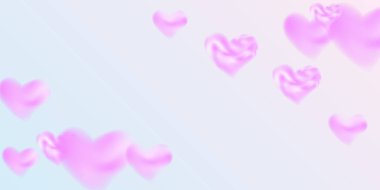 Sevgililer Günü için konfeti kalpleri.