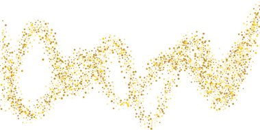 Altın parıltılı konfeti