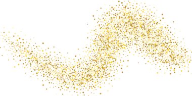 Altın parıltılı konfeti