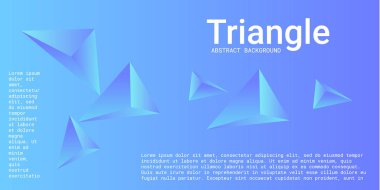 Üçgen arka plan. 3D üçgenlerin soyut bileşimi.