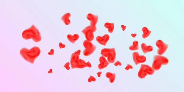 Herzen aus Konfetti zum Valentinstag — Stockvektor