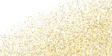 Altın parıltılı konfeti