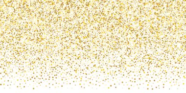 Altın parıltılı konfeti