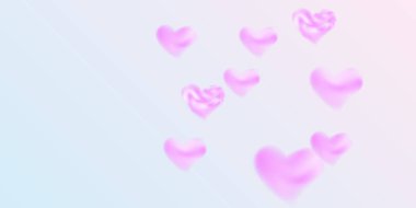 Sevgililer Günü için konfeti kalpleri.