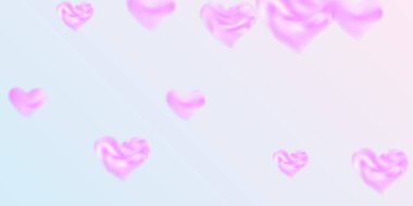 Sevgililer Günü için konfeti kalpleri.