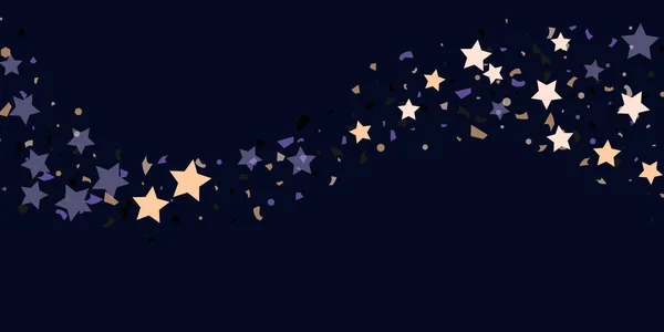 乱糟糟的Confetti明星 — 图库矢量图片