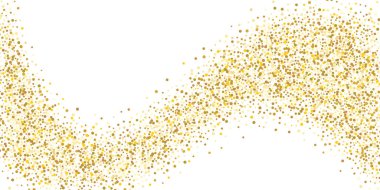 Altın parıltılı konfeti