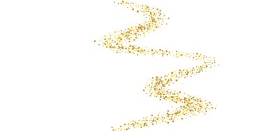 Altın parıltılı konfeti