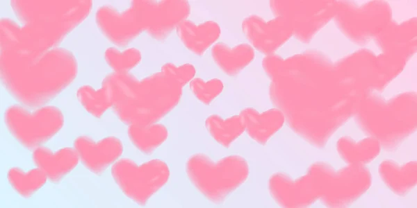 Corações de confete de dia de namorados — Vetor de Stock