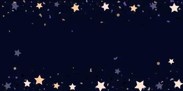 Kaotiska konfetti stjärnor — Stock vektor