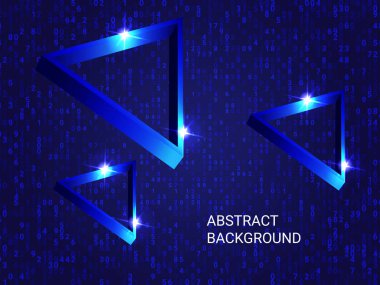 Arka planda üçgen metal parıldıyor.