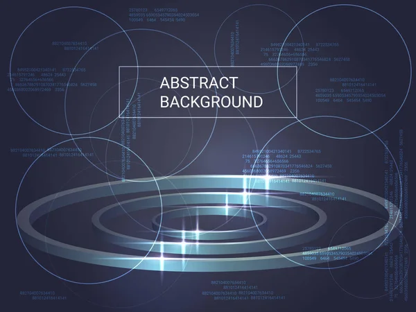 Cercles géométriques scintillent sur le fond . — Image vectorielle