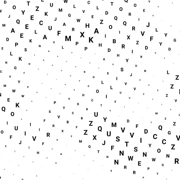 Textura de medio tono abstracta con letras . — Vector de stock