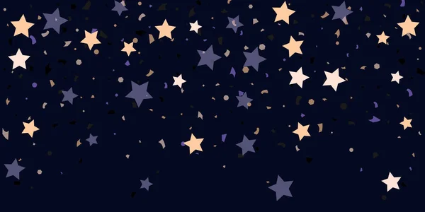 Estrelas confetes caóticas — Vetor de Stock