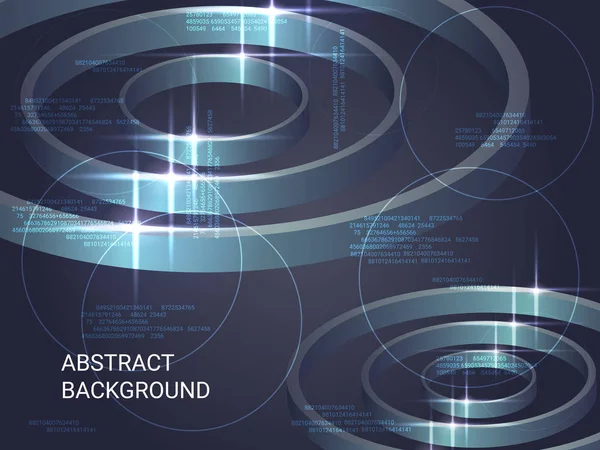 Cercles métal scintillement sur fond . — Image vectorielle