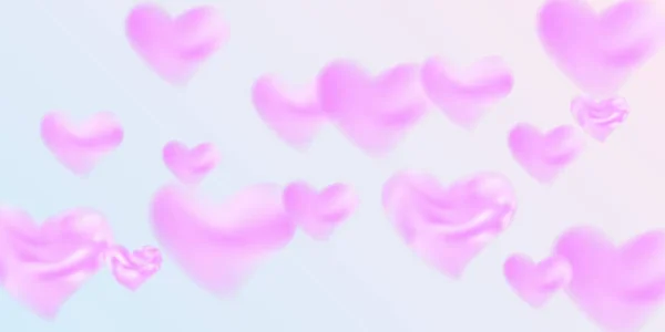 Coeurs de confettis pour la Saint Valentin — Image vectorielle