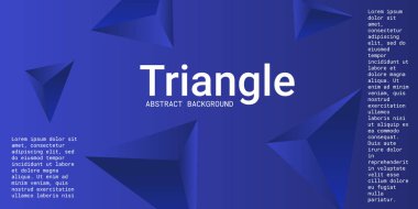 Üçgen arka plan. Üçgen piramitlerin soyut bileşimi.