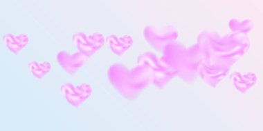 Sevgililer Günü için konfeti kalpleri.