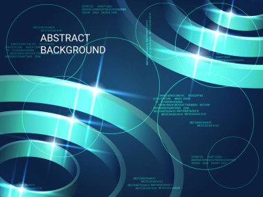 Geometrik daireler ışıltı arka planda.