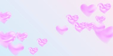 Sevgililer Günü için konfeti kalpleri.