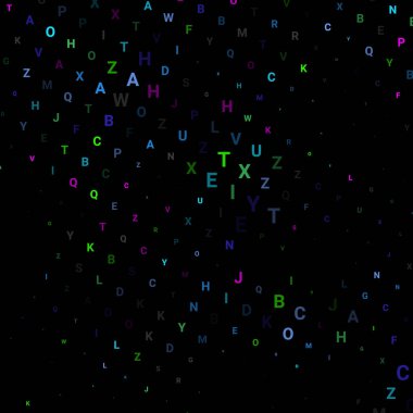 Harflerle Soyut doku. 