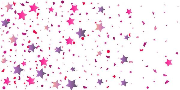 Chaotische confetti sterren — Stockvector